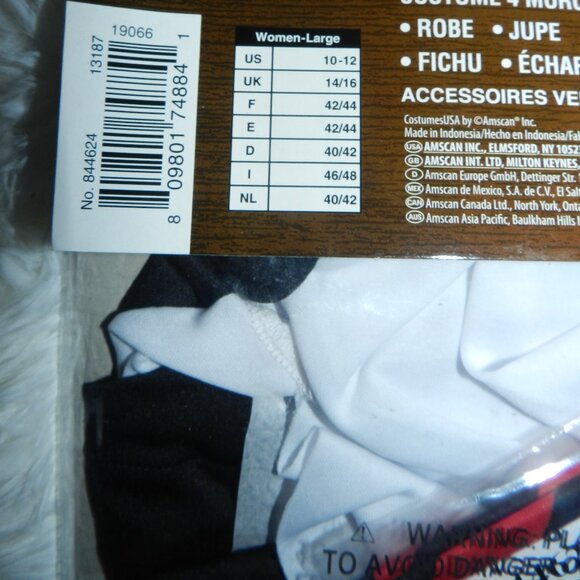 Rogue Maiden Pirate Costume Womens Large 10-12 Black/Red 🆕SHIPS FAST😮💨⚡🚚 - Picture 6 of 16